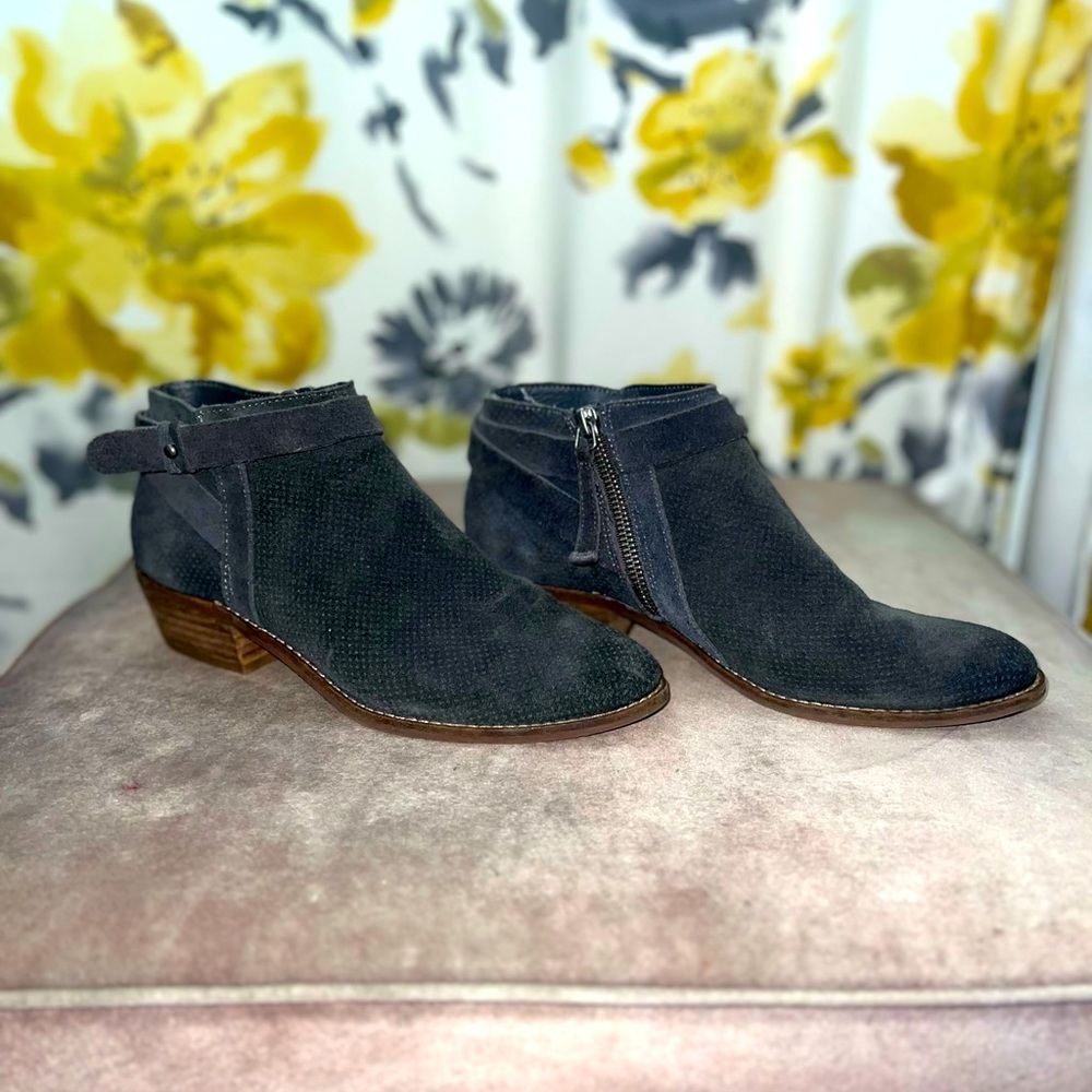 Gray Suede Booties - Picture 3 of 5